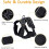 Cat harness and leash set, escapeproof adjustable soft padded, air mesh breathable (Black/S) 2