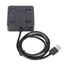 Hub USB ultracompacto de 4 portas, design portátil para fácil expansão do seu laptop ou PC, ampla compatibilidade com Windows e macOS, plug and