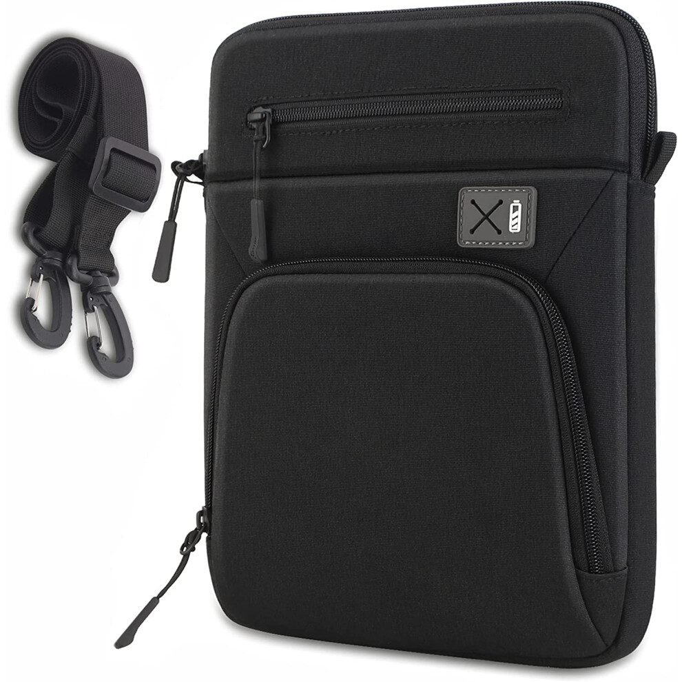 Tablet Sleeve Messenger Bag For Ipad Pro 11Inch (2018), Ipad 10.2 / Air 4 / 10.9, Waterproof Carry Case, Black 9365049174961