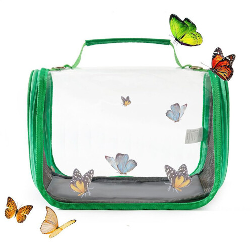 Butterfly Tent, Clear Mesh Terrarium Habitat, Foldable View Container for Observation