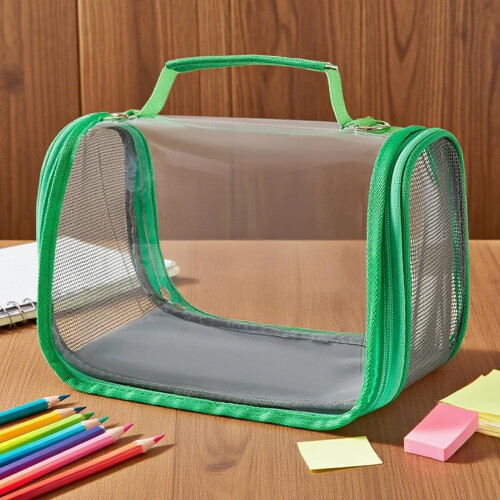 Butterfly Tent, Clear Mesh Terrarium Habitat, Foldable View Container for Observation 1
