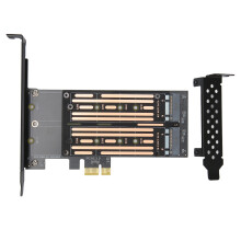 Kettős M.2NVMe - Pcie adapter, nagysebességű adatátvitel a továbbfejlesztett számítástechnikai élményért, támogatja a Soft RAID-et és a
