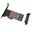 Διπλός προσαρμογέας M.2NVMe σε Pcie, μεταφορά δεδομένων υψηλής ταχύτητας για 3