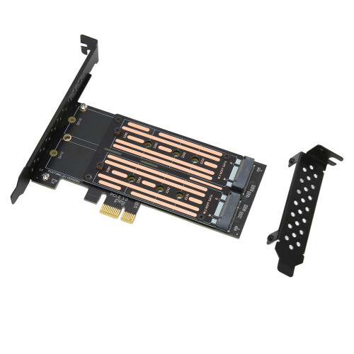Διπλός προσαρμογέας M.2NVMe σε Pcie, μεταφορά δεδομένων υψηλής ταχύτητας για 2