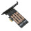 Διπλός προσαρμογέας M.2NVMe σε Pcie, μεταφορά δεδομένων υψηλής ταχύτητας για 5