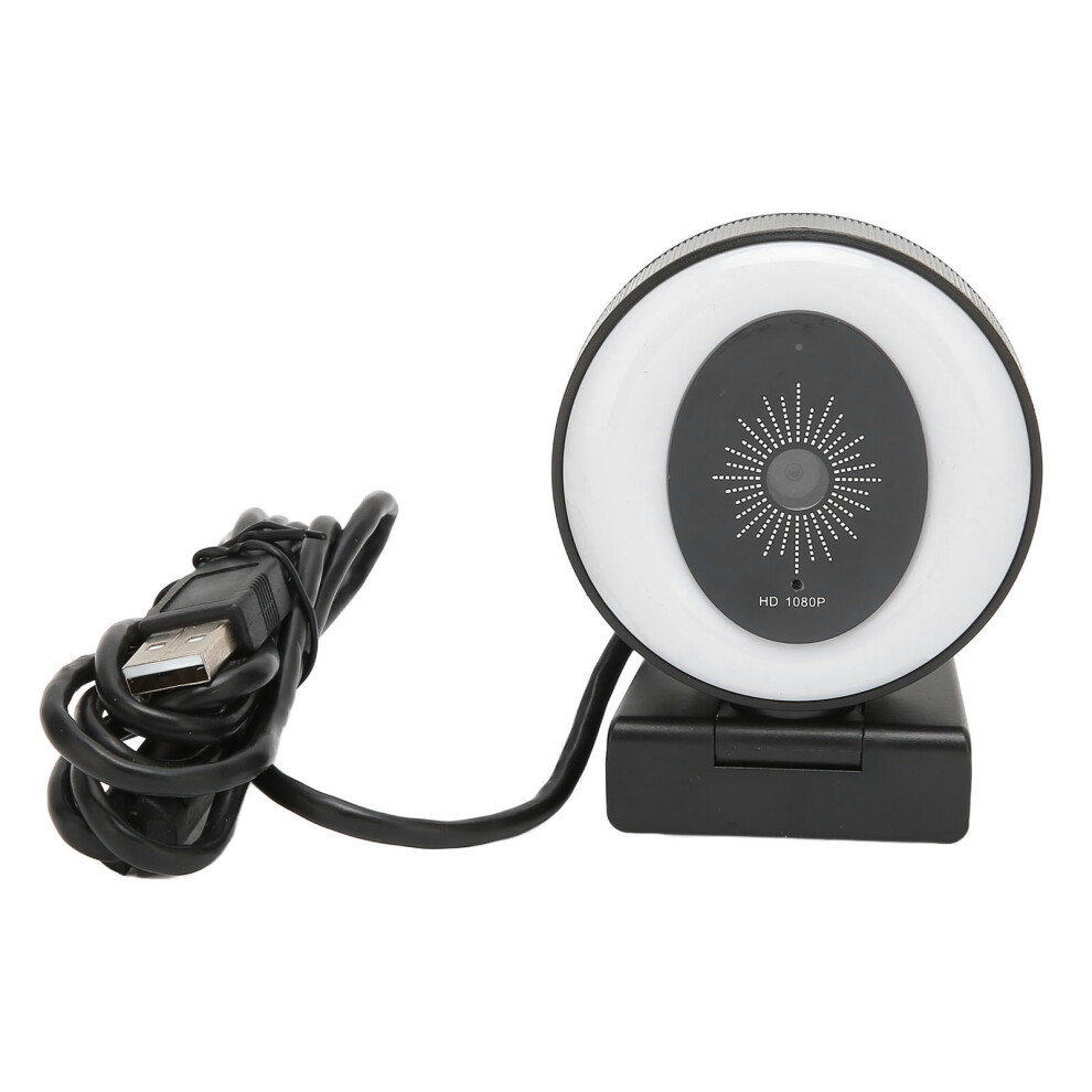 High-Definition Webcam, Ring With Adjustable Brightness, Built-In Microphone For Clear Communication Light 9486358979679