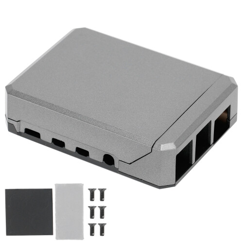 Θήκη αλουμινίου για Raspberry Pi4B, αξιόπιστη προστασία με κατασκευή αμμοβολημένου