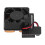 Raspberry Pi Cooling Solution, Quiet Fan for Raspberry Pi 4B 3B+ 3B, Compact Brass Hypro Sleeve Fan with Adjustable Speed, Support for Robotic Project 4