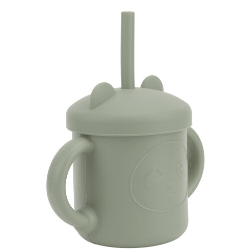 1 Stück Silikon-Schnabeltasse mit Panda-Muster, 1