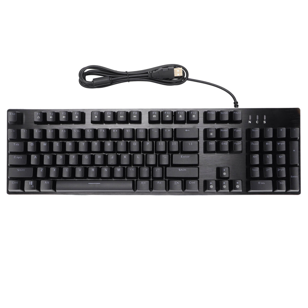 Professional Gaming Mechanical Keyboard, Linear Switches Rgb Illuminated Keyboard For Intense Gameplay And Fast Typing, 104 Keys Anti-Ghosting Wir Red 9486358980446