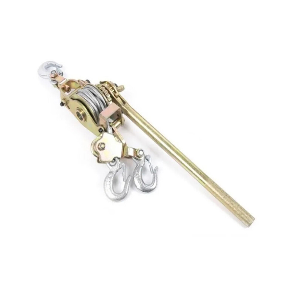 Hand Winch 3T 3 Hook Japanese Style Ratchet Cable Puller Hand Steel Wire Rope Puller Ratchet Pull Wire Handle 9365049176057