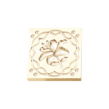 Vintage Seal Stamp Head Flower Embossed Stamp-flower bud