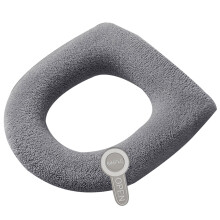 Antislip toiletafdekking met handvat Zachte-Handvat Donkergrijs
