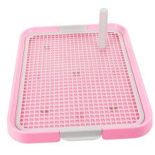 Pet Toilet Thickened Puppy Toilet Plastic Dog Tray Grid Dog Toilet Pet Train Accessories Cat Litter Tray Pet Bed Pan Thickened Dog Toilet 49x37cm Pink