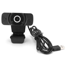 Full-HD-Webcam für Desktop-PC oder Laptop, Weitwinkelobjektiv, automatische Lichtkorrektur und gestochen scharfe Bildqualität für professionelle