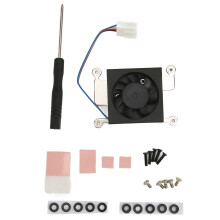 Ventola di raffreddamento a rapida dissipazione del calore compatibile con RasPi, staffa in lega di alluminio per garantire basse prestazioni di