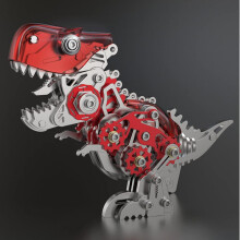 Colorful 3D Metal Puzzles for Adults, Dinosaur Model Kits, Parasaurolophus Toy, Gifts