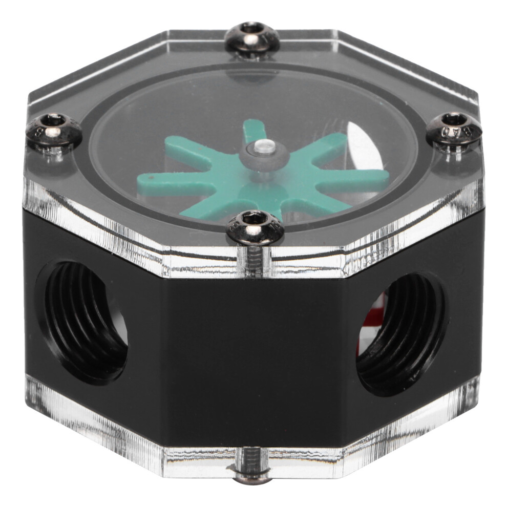 Innovative Water Cooling Monitor For Desktop Pc, Electronic Flow Rate Thermometer With Multi-Parameter Monitoring 9486358982037