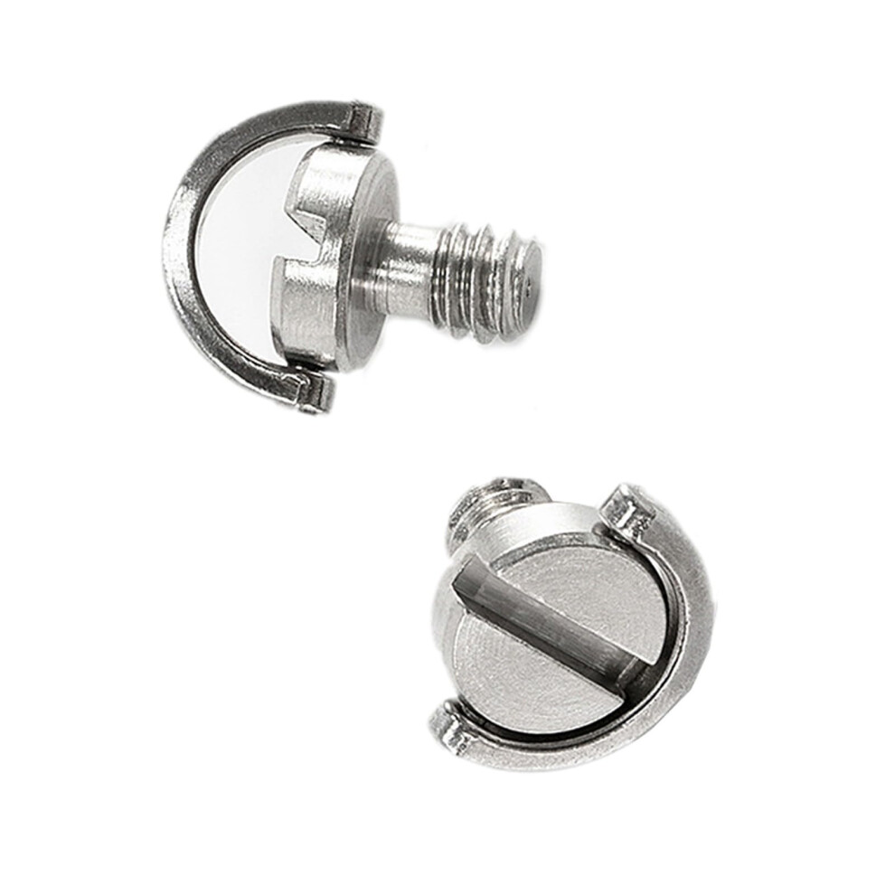 D Rings 1/4Inch Tripod Screw Quick Release Screws For Dslr Cameras Stainless Steel Pack Of 2 9365049178259