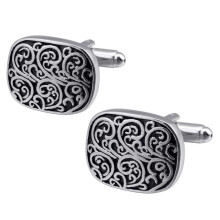 Cufflinks in court style, Roman lover, vintage pattern, lacquered, men's suit, business cufflinks, cufflinks, accessories