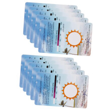 Testing Cards for Reptiles 10Pack Sun Exposure Identification Cards for Reptile Enclosures and Containers