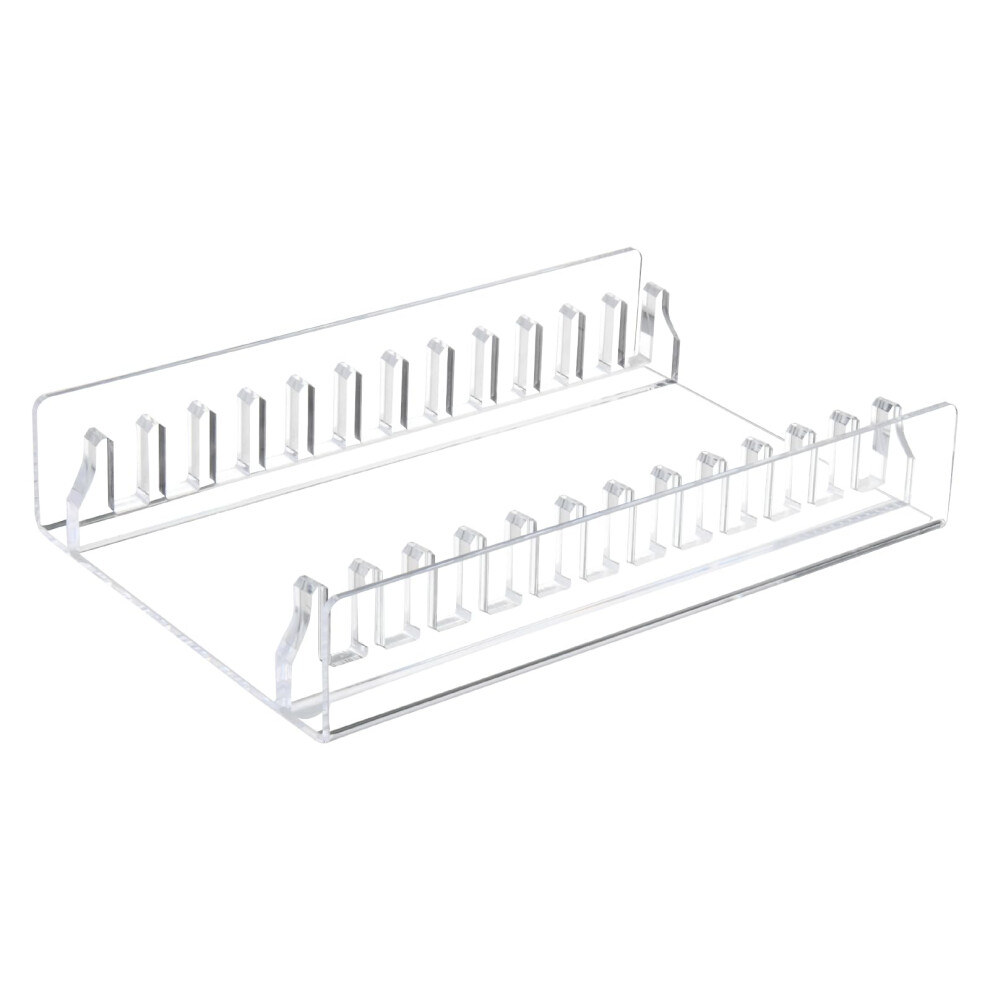 Acrylic Storage Stand, Transparent, For 12 Standard Sleeves For Media Organization 9365049178457