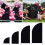 Multipurpose Spandex Wedding Arch Cover Background-2.5ft Black 3