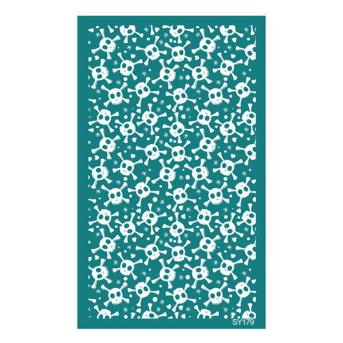 Halloween Themed Clay Silk Screen Stencils, Self-Adhesive-SY179