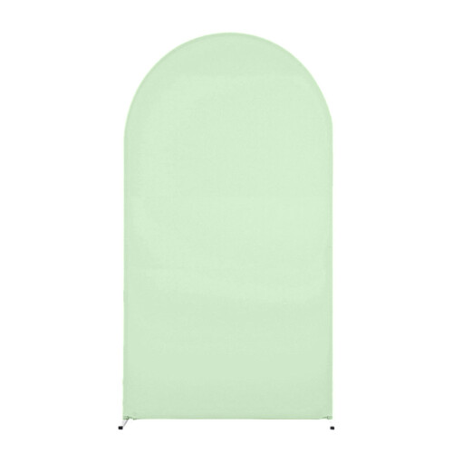 Soft Spandex Arch Decors Cover Backdrop Stand-Light Green 6.6ft