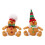 5 Count Gingerbreads Man Christmas Decorations-Mens style 2