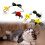 Swinging Hanging Elasticity Rope Playing Stick Bells-Yellow 5