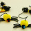 Swinging Hanging Elasticity Rope Playing Stick Bells-Yellow 7
