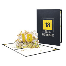 Stylish 3D Anniversary Card Unique Handmade 3D Greeting Card-18