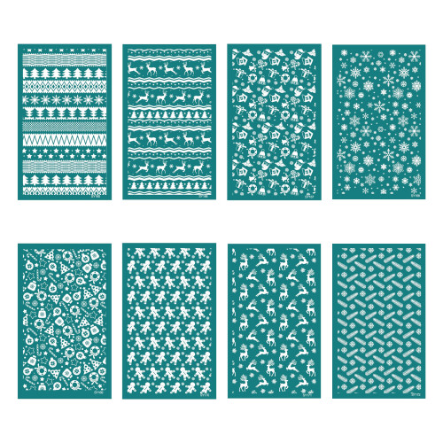 Christmas Silk Screen Stencils Christmas Tree Mesh-SY166 1