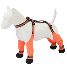 Dog Boot Antislip Pet Shoes Suspenders Dog-Orange color XS