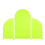 Dusty  Spandex Arch Cover Set Round Top-Fluorescent green 1