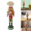 Elegant Sturdy Wood Nutcrackers Set 38cm Decorative Christmas 2