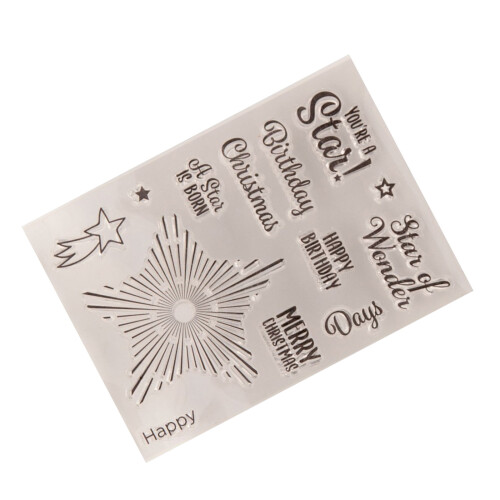 Greeting Words Silicone Stamp for Card Making Journal Photo