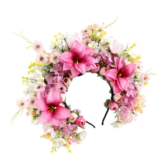 Vibranting Colored Lilys Hair Embellishment Sturdy Cloth