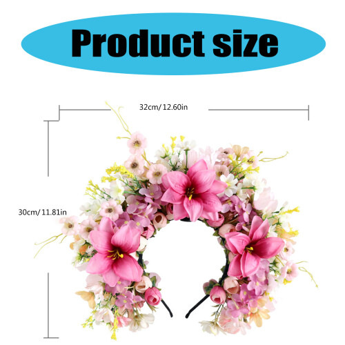 Vibranting Colored Lilys Hair Embellishment Sturdy Cloth 2
