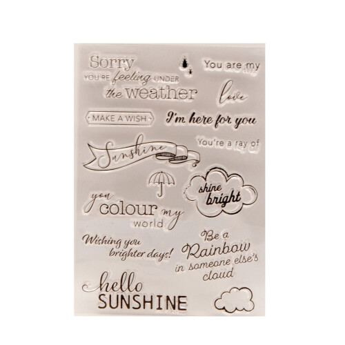 Blessing Words Clear Silicone Stamp Background Decoration Clear