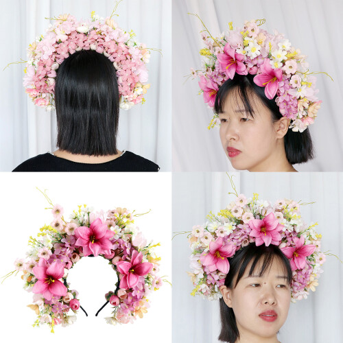 Vibranting Colored Lilys Hair Embellishment Sturdy Cloth 1