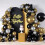 Stretchable Backdrop Stand Cover Practical Ceremony-Gold 7.2ft 7