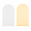 Practical Circle Arch Stand Fabric-4ft White and Champagne 1