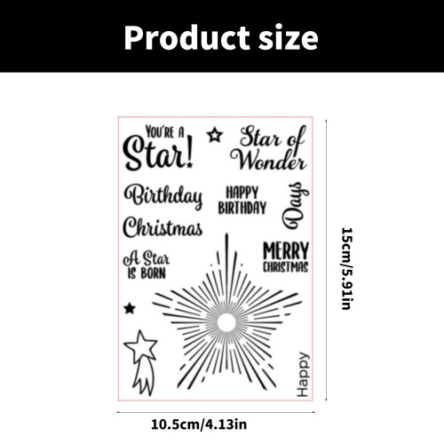 Greeting Words Silicone Stamp for Card Making Journal Photo 2