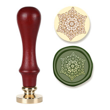 Christmas Seal Stamp Head Wood Handle Set for Seal-snow spirit