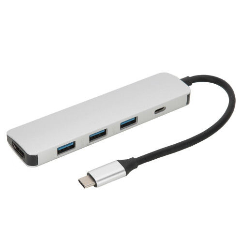 Πολυθρόνος USB Hub για φορητό υπολογιστή, συμπαγής σταθμός σύνδεσης Type-C, επέκταση 5