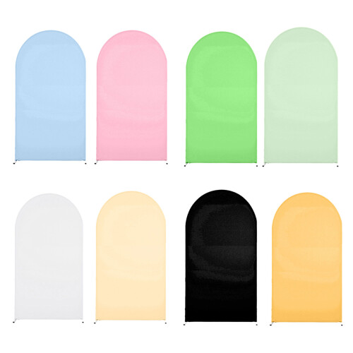 Stylish Circle Arch Stand Cover for Special-5ft white blue 1