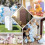 Stylish Circle Arch Stand Cover for Special-5ft white blue 3