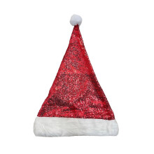 Sequined Santa Hat Christmas Festival Props Caps Family-Red